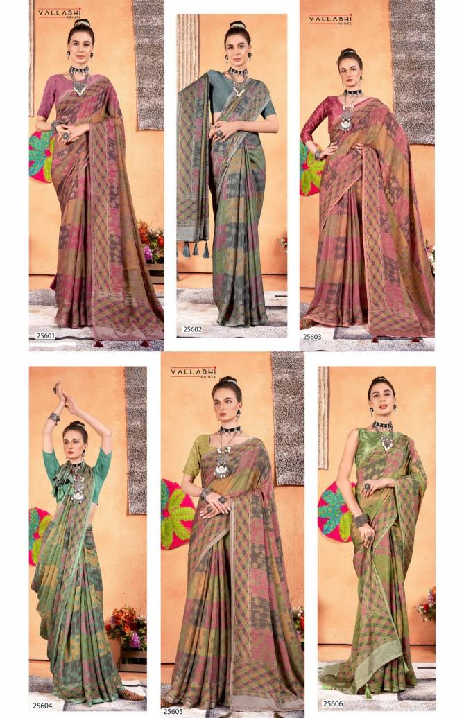 Elemental Vol 4 Vallabhi Printed Moss Georgette Sarees Wholesale Shop In Surat